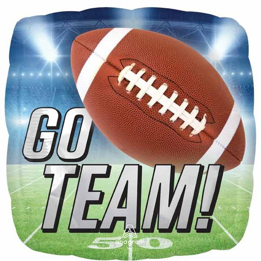 Football Fanatic 18-Inch Square Foil Balloon