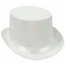 White Satin Sleek Top Hat