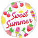 Sweet Summer Fruity 18" Round Foil Balloon