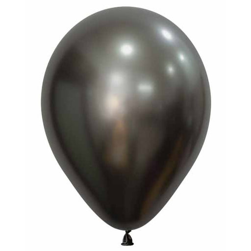 Sempertex 11-Inch Silk Midnight Grey Latex Balloons, 50 Pack