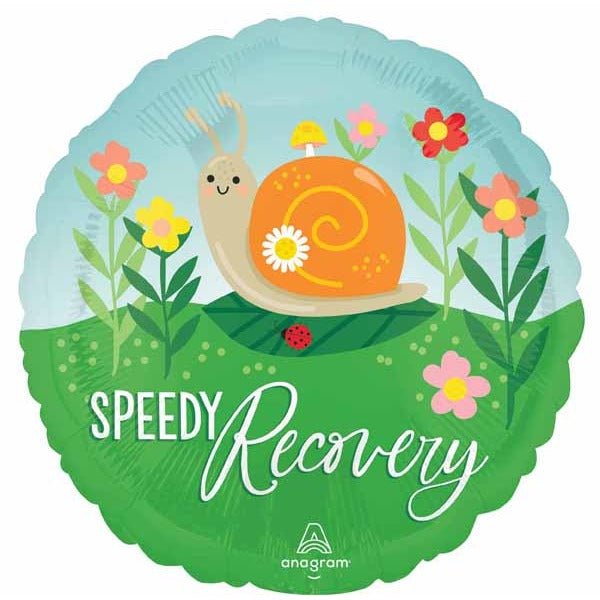 Speedy Recovery 18" Round Foil Get Well Balloon