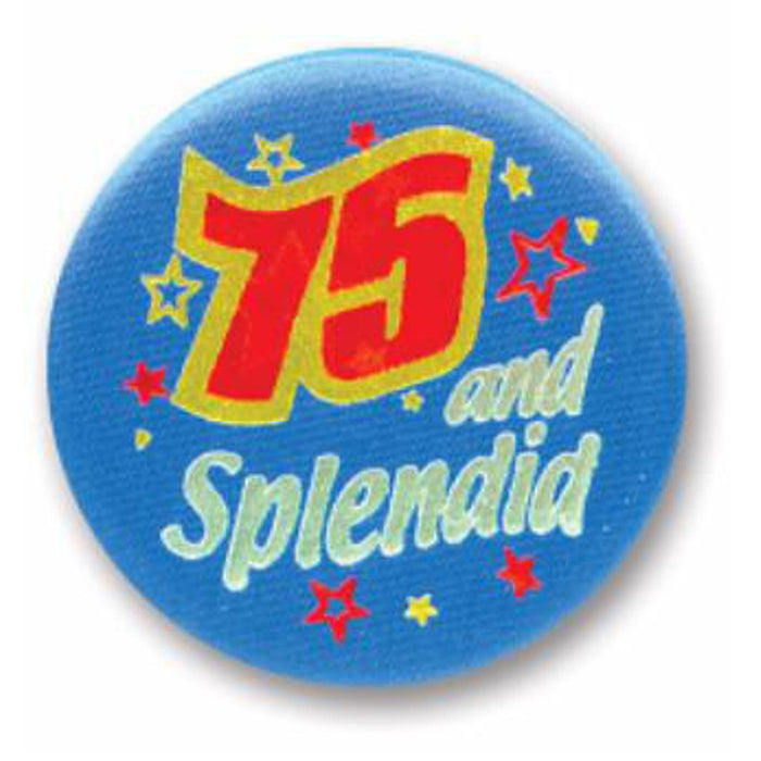 75 & Splendid Satin Buttons 2" (6-Pack)