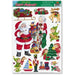 Santa's Workshop Christmas Clings, 11 per Sheet