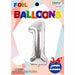 34 Inch Silver Number 1 Foil Balloon