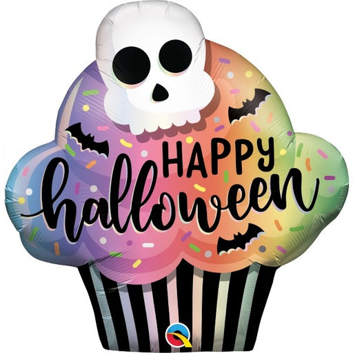 32-Inch Halloween Cupcake Shaped Foil Balloon