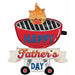 Grilliant Dad Grill Shaped Foil Balloon, 30 Inch