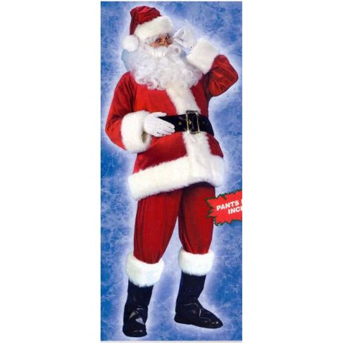 RICH VELVET SANTA SUIT XL RED 50-54