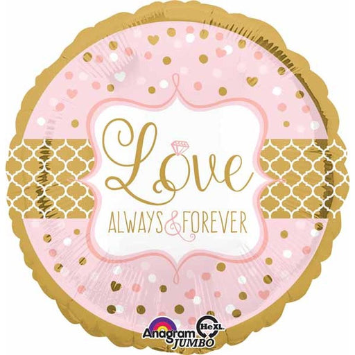 Sparkling Wedding Jumbo Round Foil Balloon