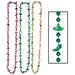 FIESTA BEADS 33" 6/CD RED GOLD GREEN