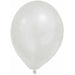 White Pastel Latex Balloons, 8 Pack