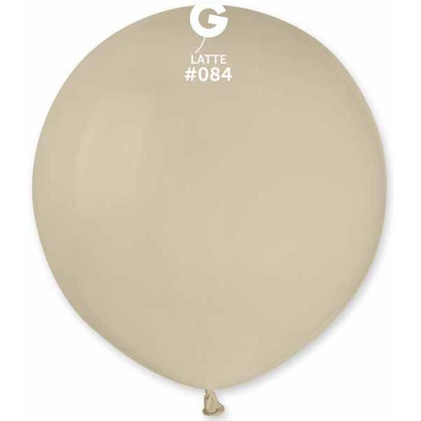 Gemar 19-Inch Latte #084 Latex Balloons, 25 Count