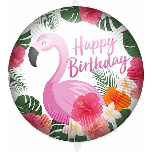 Flamingo Birthday Foil Balloon, 18 Inch