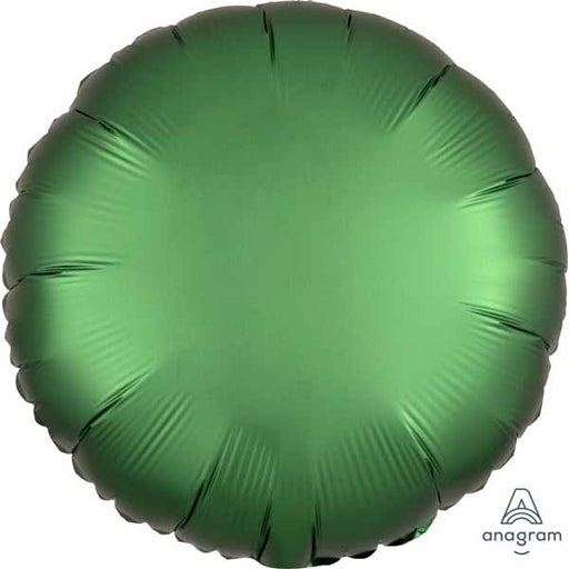 Emerald Green Satin Luxe 18 Inch Round Foil Balloon