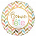 Bonne Fête Pastel Jumbo Round Foil Balloon