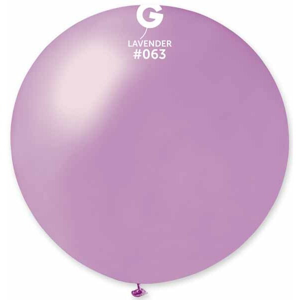 Gemar 31" Metallic Lavender Latex Balloon #063, 1 Count