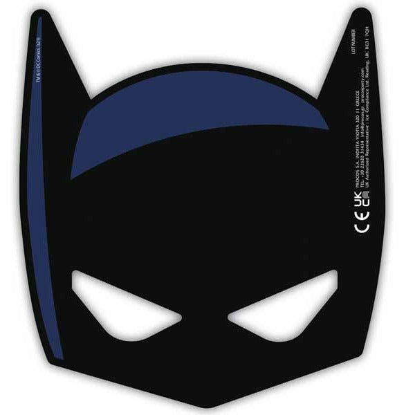 Batman Rogue Rage Die-Cut Paper Masks, 6 Count