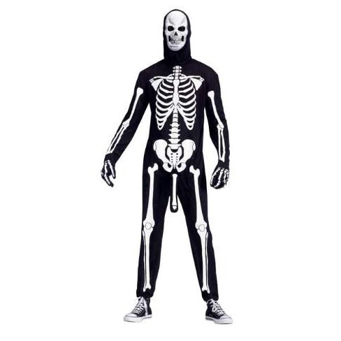 Skele-Boner Adult Skeleton Costume, One Size