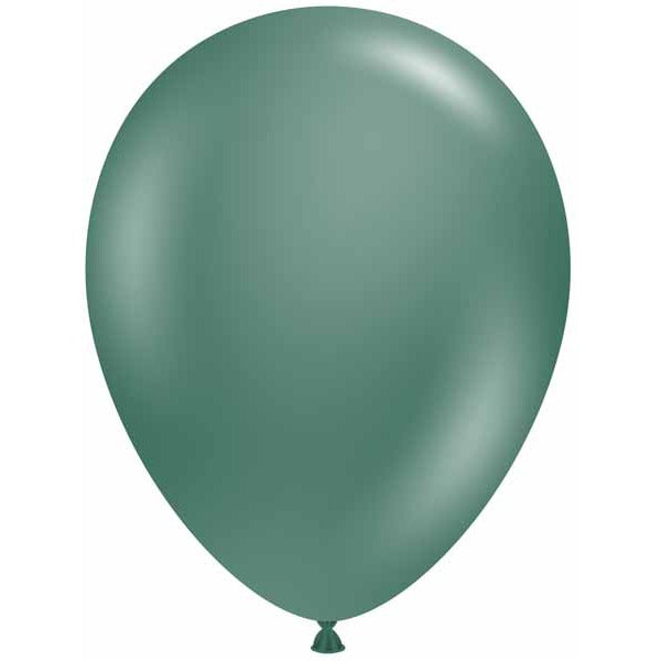 TUFTEX 17-Inch Evergreen Latex Balloons, 50 Count