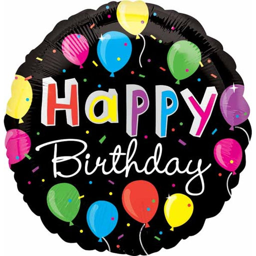 Bright Happy Birthday 18-Inch Foil Balloon