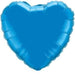 4-Inch Sapphire Blue Heart Foil Balloon