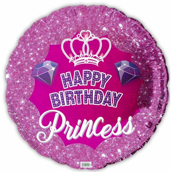 Happy Birthday Princess 18" Foil Balloon
