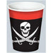 PIRATE BEVERAGE CUPS 8OZ 8/PK HOT & COLD