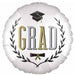 Caps Off Grad 18-Inch Round Foil Balloon