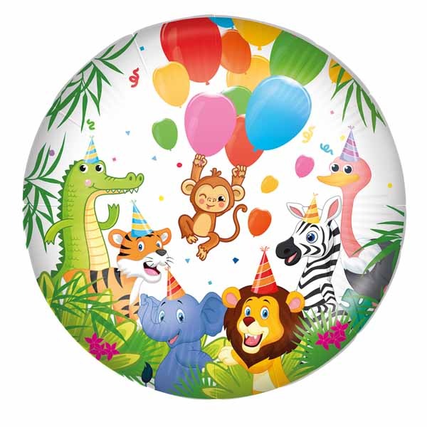 Jungle 18-Inch Round Foil Balloon