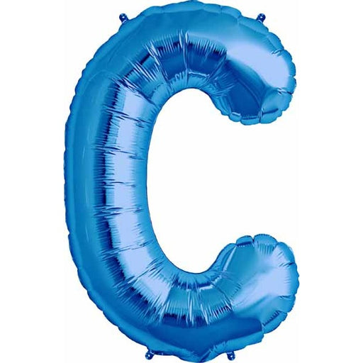 34-Inch Blue Letter C Balloon