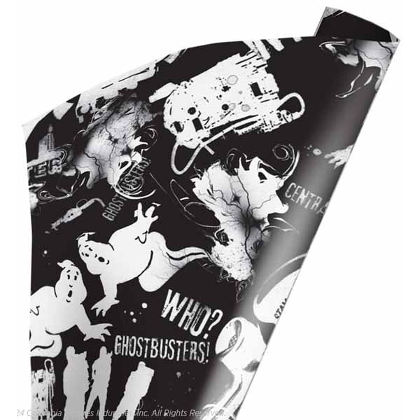 Ghostbusters Black and White Wrapping Paper
