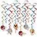 Vintage Circus Hanging Whirls, 12 Count