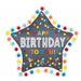 Confetti Happy Birthday to You 34-Inch Foil Balloon