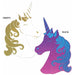 29-Inch Double-Sided Unicorn Cutout