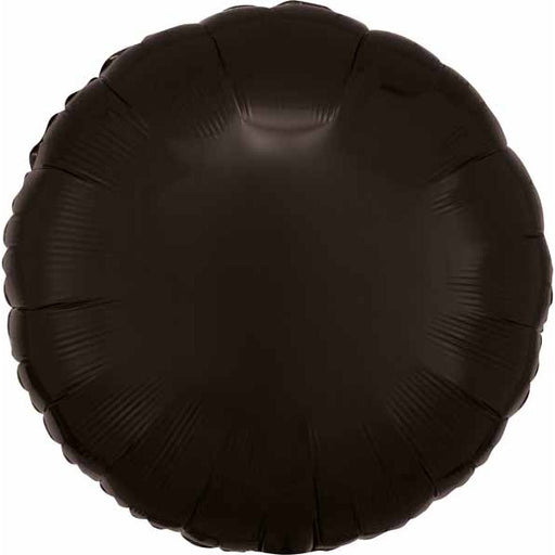 18 Inch Opaque Black Round Foil Balloon