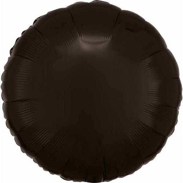18 Inch Opaque Black Round Foil Balloon