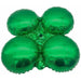 8-Inch Emerald Green Foil Quad Balloon