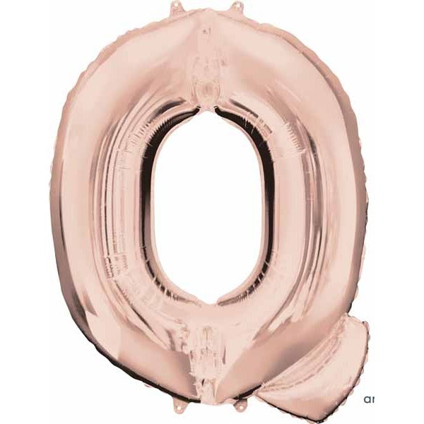 16" Rose Gold Letter Q Balloon