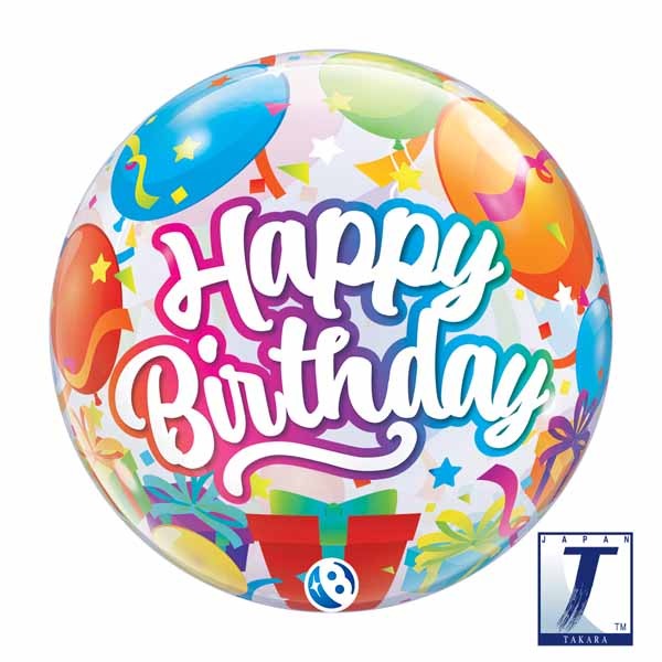 Birthday Surprise 22-Inch Bubble Balloon