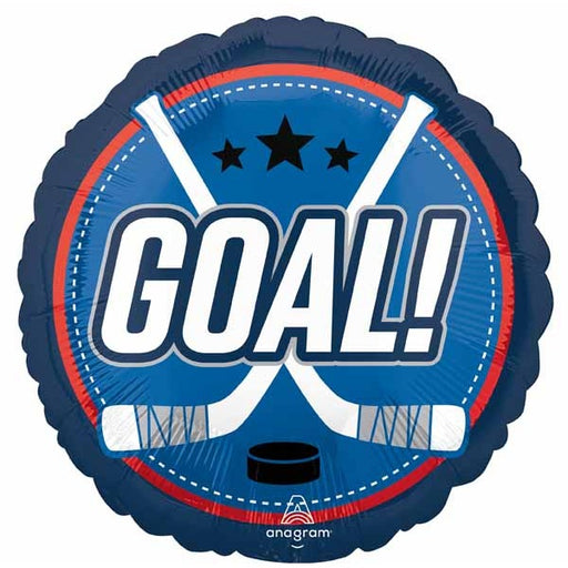 Goal! Hockey 18-Inch Round Foil Balloon