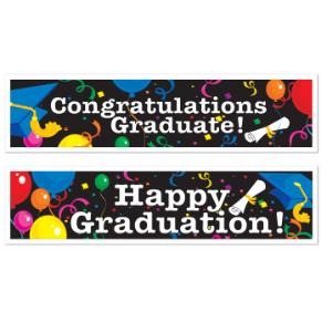 GRADUATION BANNERS 15" X 5'(2/PK)