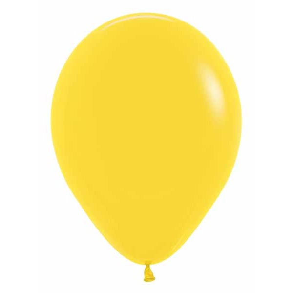 Sempertex 5 Inch Yellow Latex Balloons, 50 Pack