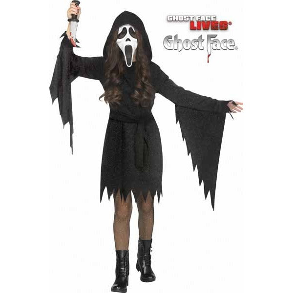 Glitter Ghost Face Child Costume, Large 12/14