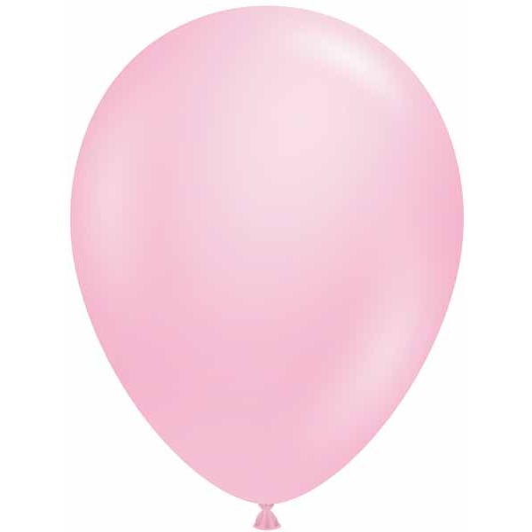 TUFTEX 17" Baby Pink Latex Balloons, 50 Count