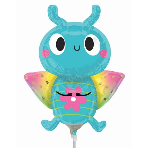 Happy Beetle Bug Mini Shape Foil Balloon