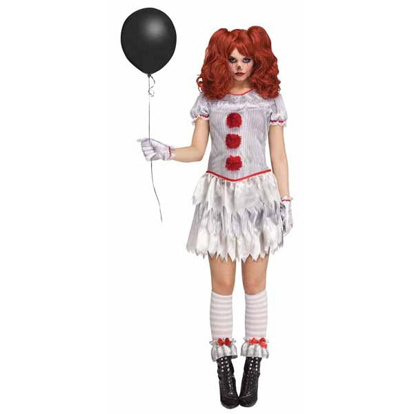 Women's Carnevil Clown Adult Costume, Size 8-10