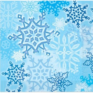 Snowflake 2-Ply Luncheon Napkins, 16 Count