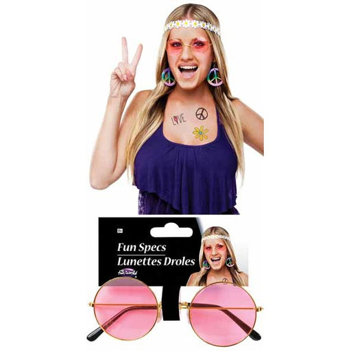 Round Hippie Costume Glasses