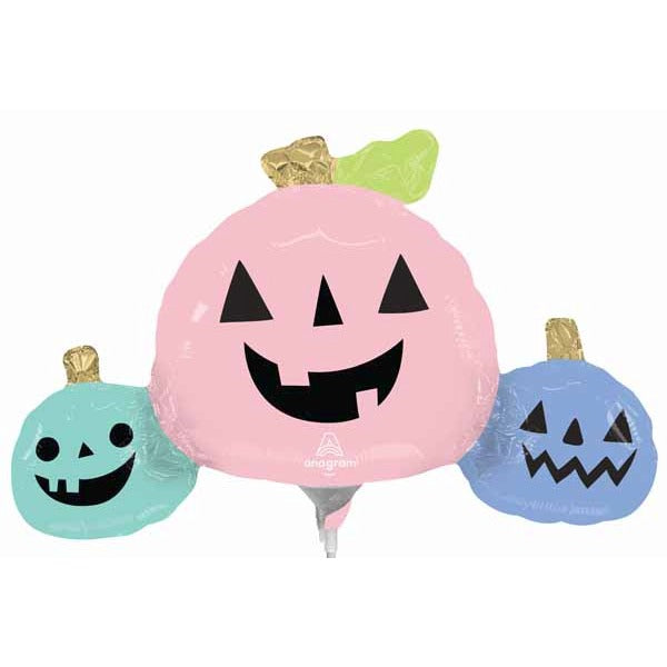 Pastel Halloween Pumpkin Mini Shape Foil Balloon