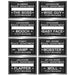 Speakeasy Mug Shot Photo Fun Signs, 8 Pack