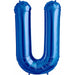 34-Inch Blue Letter U Balloon